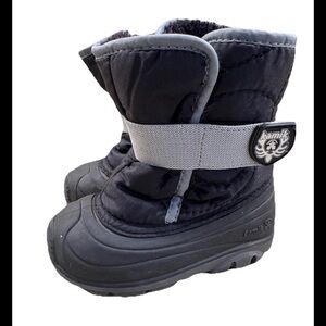 Kamik Toddler Winter Snow Boots - Black, Gray Toddler Size 7